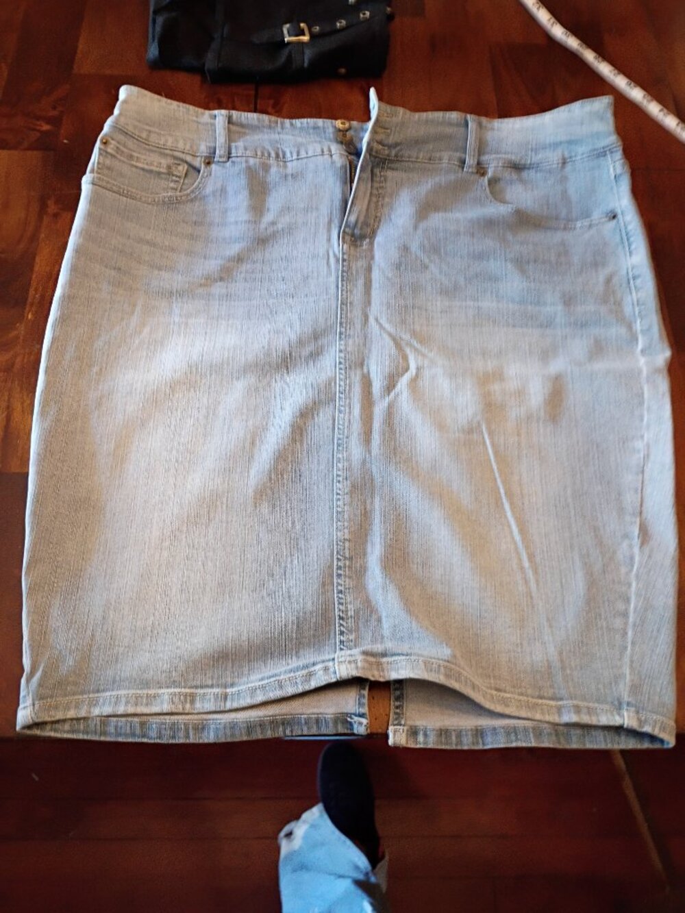 Torrid Light Wash Denim Pencil Skirt